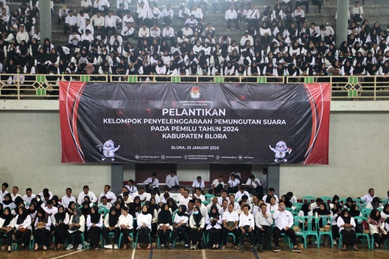 Ilustrasi Gambar Pelantikan KPPS dari laman https://www.blorakab.go.id/