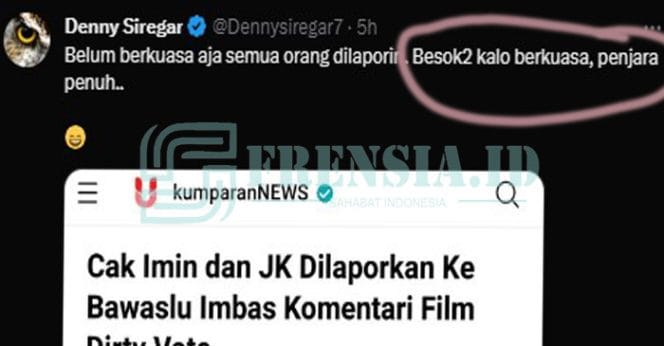 Cuplikan Layan Akun X @Dennysiregar7