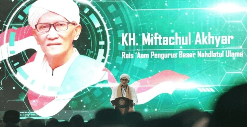 Rais Aam PBNU KH Miftahul Akhyar saat memberi taujihat atau pengarahan dalam Peringatan Hari Lahir (Harlah) Ke-101 Nahdlatul Ulama (1344-1445 H) di Universitas Nahdlatul Ulama (UNU) Yogyakarta, Kota Yogyakarta, Rabu, 31 Januari 2024. (Foto: dok. PBNU)