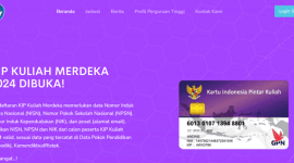 Laman Utama KIP Kuliah Merdeka (Sumber: Puslapdik Kemendikburistek)