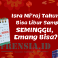Ilustrasi Libur Isra' Mi'raj dan Hari Raya Imlek
