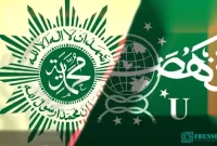 Ilustrasi NU vs Muhammadiyah Frensia