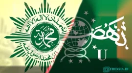 Ilustrasi NU vs Muhammadiyah Frensia