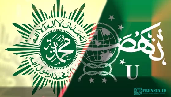 Ilustrasi NU vs Muhammadiyah Frensia
