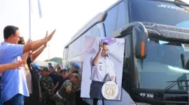 Anies Baswedan saat Pidato dan Pelepasan Mudik Gratis Pemprov DKI Jakarta Tahun 2022 (Sumber: Instagram @aniesbaswedan)