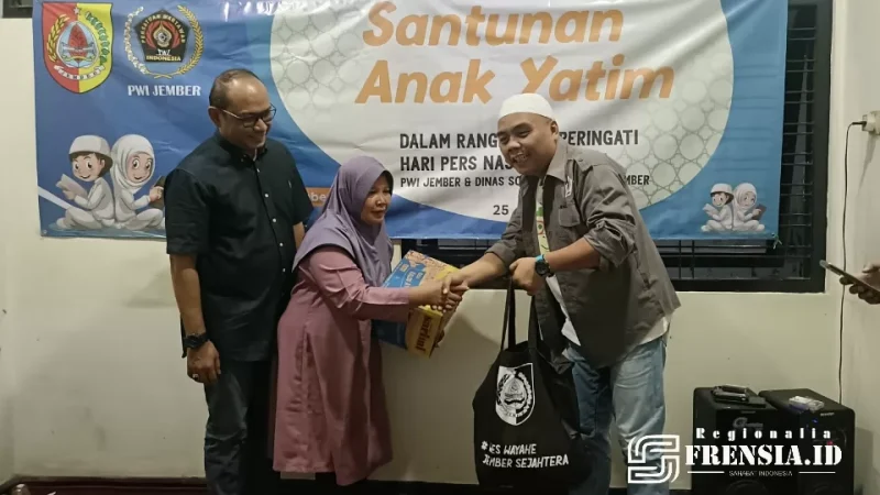 Gambar PWI Jember Gandeng Dinsos Gelar Bansos (Sumber; Istimewa)