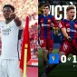 Poster Skor Kemenangan Real Madrid dan Barcelona (Sumber: Saluran resmi WhatsApp FC Barcelona dan Real Madrid C.F)