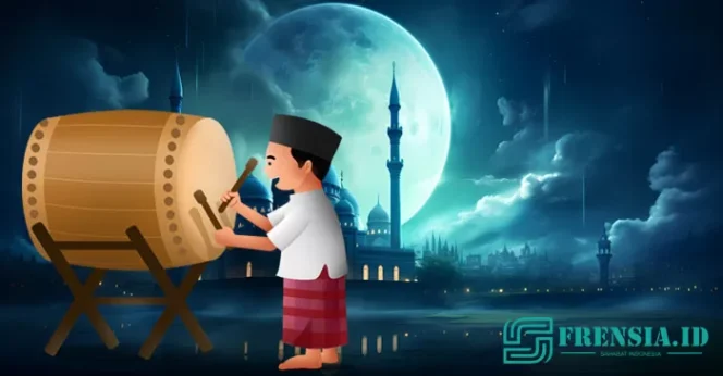Ilustrasi Frensi.id, Takbiran Multikultural (Sumber; Freepik dan Pngtree)