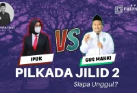Ilustrasi Opini Ipuk Vs Gus Makki at Frensia.id