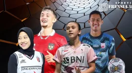 Frensia's Ilustrasi. Dari kiri, Megawati Hangestri Pertiwi, Ivar Jenner, Febriana Dwipuji Kusuma,Erlangga Setyo Dwi Saputra. 