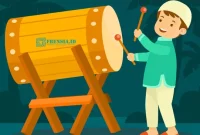 Ilustrasi Tradisi Takbiran Frensia.id (Sumber; Freepik)