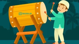 Ilustrasi Tradisi Takbiran Frensia.id (Sumber; Freepik)