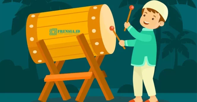 Ilustrasi Tradisi Takbiran Frensia.id (Sumber; Freepik)