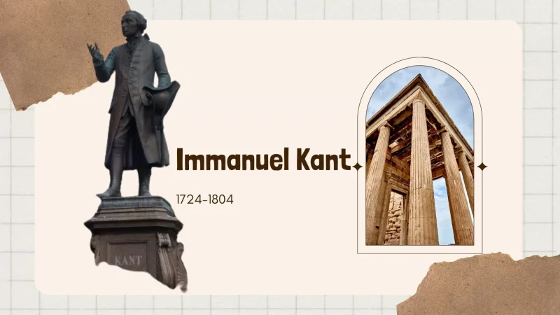 Ilustrasi patung Immanuel Kant