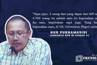 Gambar Berani Jujur! Bagikan KIP Untuk Keponakannya, Anggota DPR RI Komisi X, Nur Purnamasidi Bantah Tidak Tepat Sasaran (Grafis; Mashur Imam)