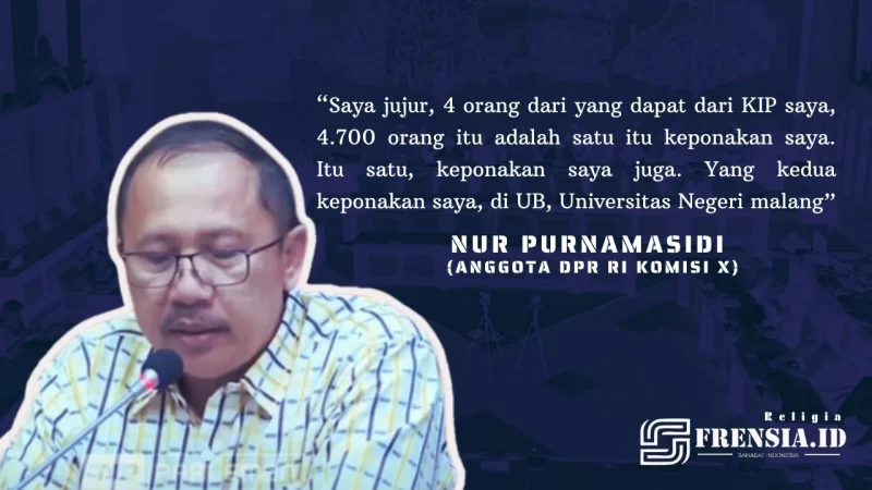 Gambar Berani Jujur! Bagikan KIP Untuk Keponakannya, Anggota DPR RI Komisi X, Nur Purnamasidi Bantah Tidak Tepat Sasaran (Grafis; Mashur Imam)