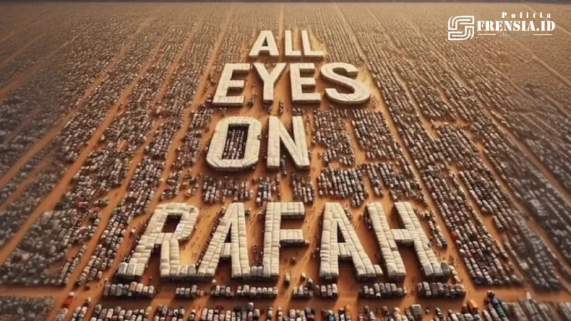 Gambar All Eyes On Rafah, Seruan Warganet Untuk Kekejaman Israel Di Benteng Terhakhir Hamas (Sumber: InsiderWorld_1)