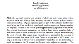 Paper karya Sathosi Nakamoto - Penemu Bitcoin