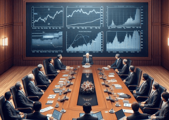Ilustrasi rapat Federal Open Market Commitee - The Federal Reserve Amerika Serikat