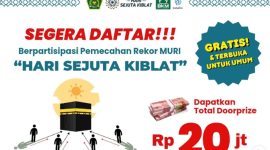 Poster Hari Sejuta Kiblat Kemenag (Sumber: Instagram @harisejutakiblat)