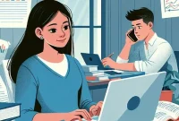 Ilustrasi gambar Mahasiswa sambil Bekerja sumber by Frensia.id