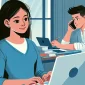 Ilustrasi gambar Mahasiswa sambil Bekerja sumber by Frensia.id