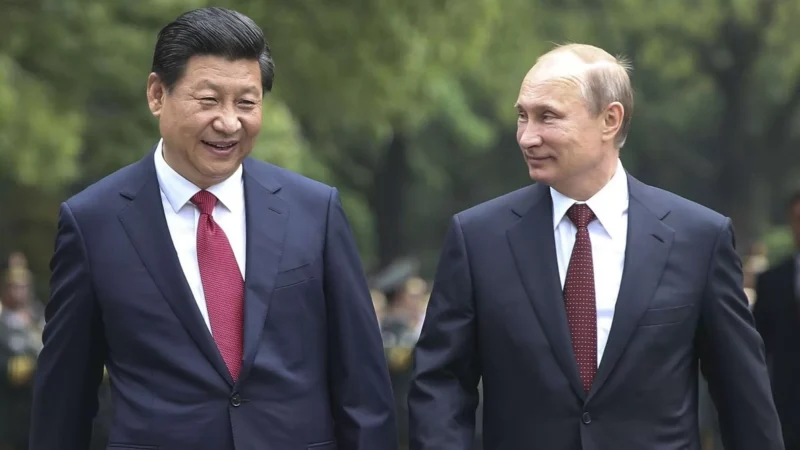 Ilustrasi gambar kunjungan Vladimir Putin ke Tiongkok, Sumber dari Media X akun Sony Thang