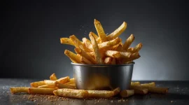 gambar kentang yang digoreng menggunakan minyak (Sumber: Pixabay)