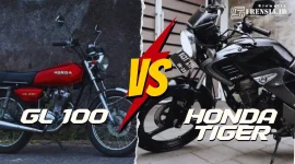 Gambar Adu Plat Kopling, Honda GL 100 Menang Melawan Tiger (Ilustrasi)