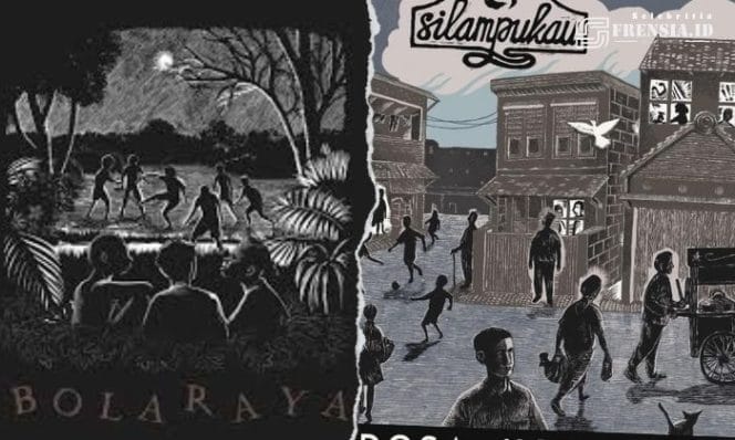 Gambar Akademisi UGM Sebut Lirik Lagu Silampukau, “Bola Raya” Persoalkan Ruang Perkotaan (Ilustrasi: Frensia Gambar Album SIlampukau)