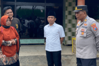 Olah TKP tempat kejadian penembakan rumah relawan Siap Cak Lumajang - Samsi Ridwan/Frensia.id