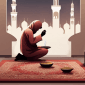Ilustrasi Seorang Muslim Menjalankan Puasa Sunnah Tarwiyah - Sam Ridwan/Frensia.id