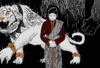 Ilustrasi Manusia dengan Khodamnya - Pinterest