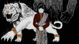 Ilustrasi Manusia dengan Khodamnya - Pinterest