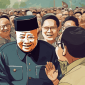 Ilustrasi Presiden Soeharto saat Merayakan Hari Keluarga Nasional - Sam Ridwan (Frensia.id)
