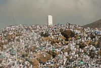 Ilustrai Pelaksanaan Wukuf di Padang Arafah (Sumber: Al Jazeera English/ Omar Chatriwala)