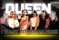 Gambar Setelah Diteliti, Lagu Queen “I Want to Break Free” Cenderung Memakai Deiksis Personal (Sumber: Canva & queenbandwikia.fandom.com)