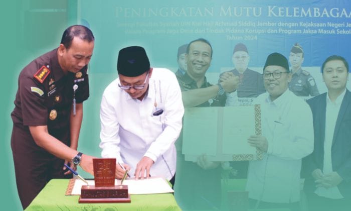 Rektor UIN KHAS Jember Bersama Kepala Kejari Jember dalam Penandatangan Kerjasama