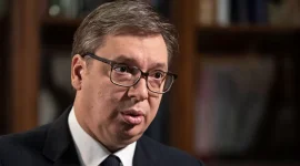 Ilustrasi gambar Presiden Serbia Aleksandar Vucic sumber media X