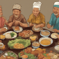 Ilustrasi Tradisi Saparan Masyarakat Jawa - AI/Sam Ridwan (Frensia.id)