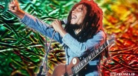 Gambar Lagu Perdamaian Bob Marley, Disebut Tak Menolak Kekerasan (Ilustrasi: Canva dan Britannica)