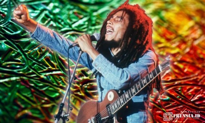 Gambar Lagu Perdamaian Bob Marley, Disebut Tak Menolak Kekerasan (Ilustrasi: Canva dan Britannica)