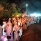 pawai obor dan sholawat keliling desa Mundurejo 