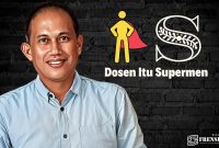 Gambar Dosen Itu Supermen, Sebutan Prof Masduki Saat Menjabarkan Kondisi Perguruan Tinggi Saat ini (Sumber: Ilustrasi?Mashur Imam)