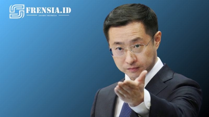 Ilustrasi gambar Lin Jian Juru Bicara Kementerian Luar Negeri Tiongkok sumber edit by elriyadh 