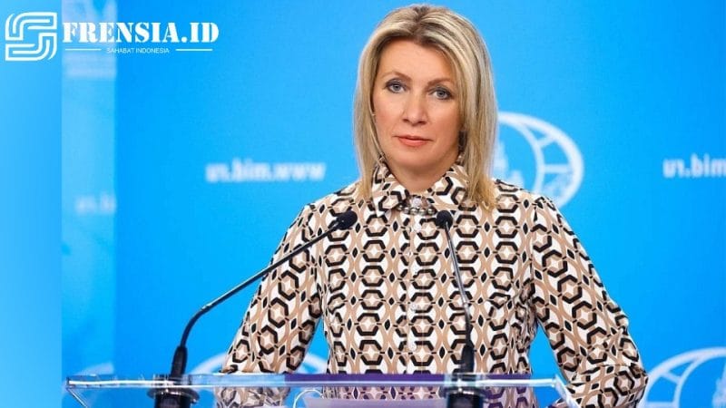 Ilustrasi gambar Maria Zakharova Juru Bicara Kementerian Luar Negeri Rusia sumber edit by elriyadh 