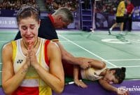 Gambar Hasil Olimpiade Paris 2024 Mengharukan, Caroline Marin Cedera Saat Lagi Hebat-hebatnya (Sumber; Istimewa)