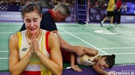 Gambar Hasil Olimpiade Paris 2024 Mengharukan, Caroline Marin Cedera Saat Lagi Hebat-hebatnya (Sumber; Istimewa)