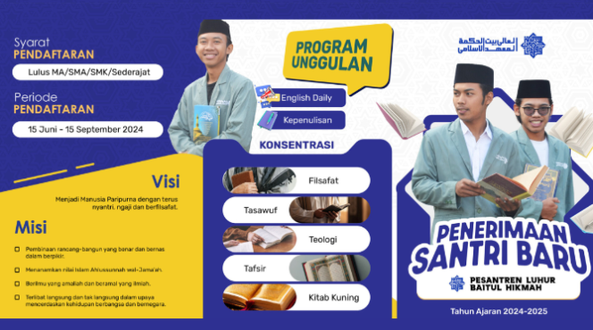 Foto Istimewa - Website resmi Pesantren Luhur Baitul Hikmah, Tegalsari, Kepanjeng, Malang, Jawa Timur. 