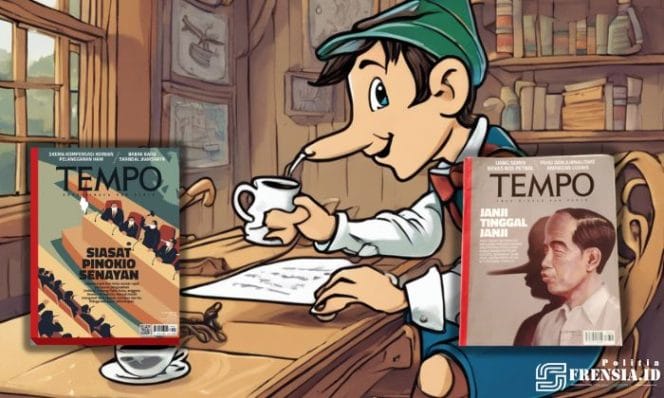 Gambar Viral Kembali Ilustrasi Pinokio, Berhubungan Dengan Perilaku Politik (Sumber: Ilustrasi/Imam)